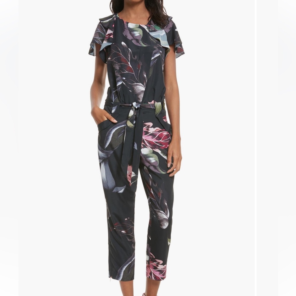 Ted Baker London Dark Floral Jumpsuit